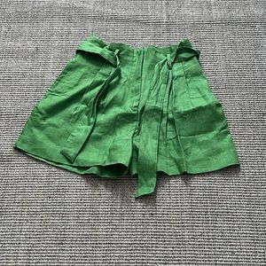 Mango 100% Linen Suit Shorts